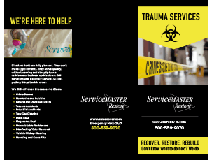 servicemaster trauma services brochure